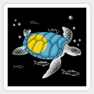 Palau Turtle Sticker